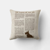 The Power of the Dog Poem - Rudyard Kipling  クッション (裏面)