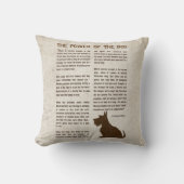 The Power of the Dog Poem - Rudyard Kipling  クッション (正面)