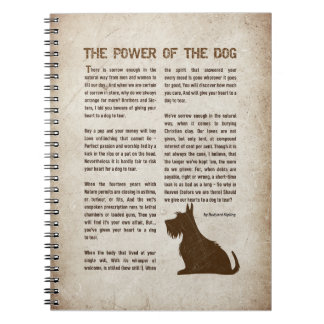 The Power of the Dog Poem - Rudyard Kipling  ノートブック