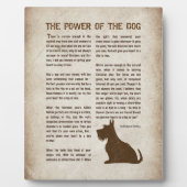 The Power of the Dog Poem - Rudyard Kipling  フォトプラーク (正面)