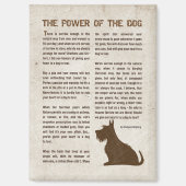 The Power of the Dog Poem - Rudyard Kipling マグネット (正面)