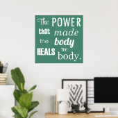 The Power That Made The Body Chiropractic Poster ポスター (ホームオフィス)