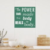 The Power That Made The Body Chiropractic Poster ポスター (キッチン)