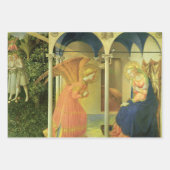 The Prado Annunciation by Fra Angelico ラッピングペーパーシート (正面)