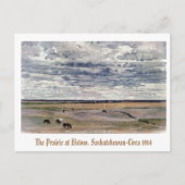 「The Prairie at Elstow, Saskatchewan-1914」 ポストカード (正面)
