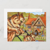 The Pram Ride by Louis Wain ポストカード (正面/裏面)