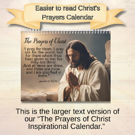 The Prayers of Christ - Larger Print Edition カレンダー
