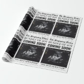 The Pregnancy Times Newspaper Custom Baby Photo ラッピングペーパー (アンロールド)