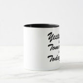 “The Present Is a Gift” Mug – Minimalist Quote マグカップ (中央)