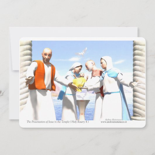 The Presentation of Jesus in the Temple 招待状 (正面)