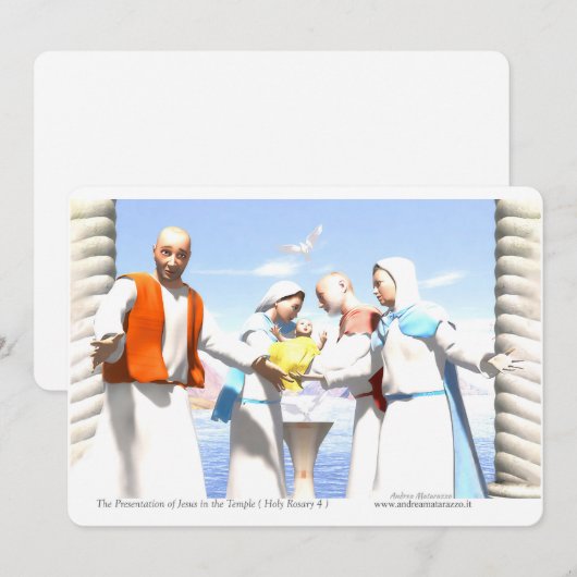 The Presentation of Jesus in the Temple 招待状 (正面/裏面)