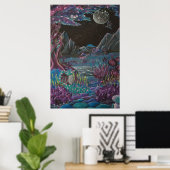 The Preserve - Sci-Fiファンタジーの風景 ポスター (ホームオフィス)