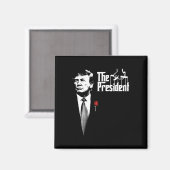 The President Donald Trump Movie Poster Trending M マグネット (正面/裏面)