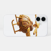 The Pretzel Copter: Bread Helicopter Food Art iPhone 16ケース (裏面横)