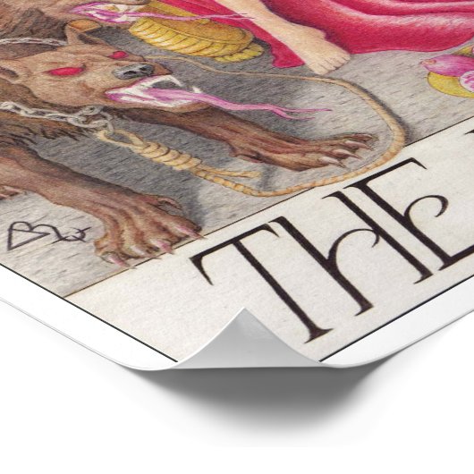 The Priestess tarot card ポスター (角)