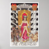 The Priestess tarot card ポスター (正面)