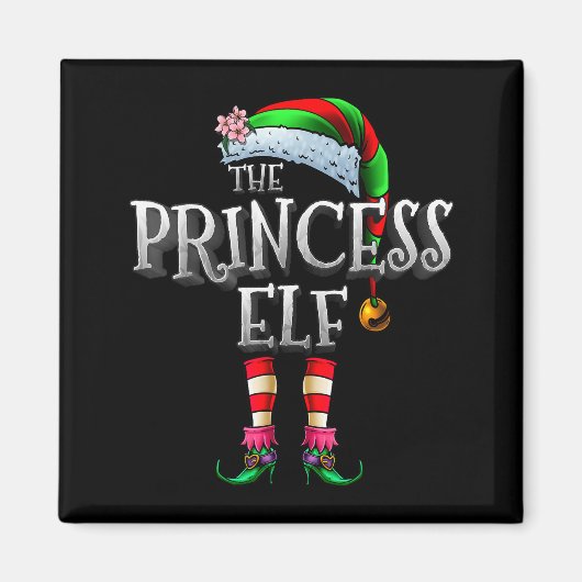 The Princess Elf Shirt Matching Family Funny Chris マグネット (正面)