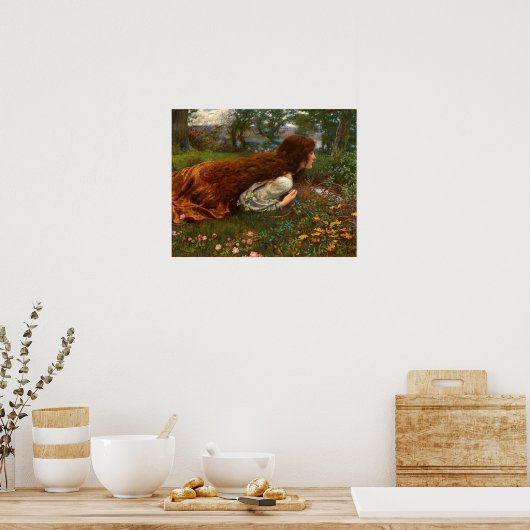 The Princess Out of School by Edward Robert Hughes ポスター (キッチン)