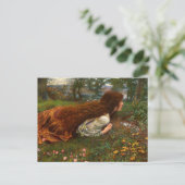 The Princess Out of School by Edward Robert Hughes ポストカード (スタンド正面)