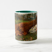 The Princess Out of School by Edward Robert Hughes マグカップ (中央)