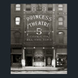 The Princess Theatre, 1910. Vintage Photo ポスター<br><div class="desc">The Princess Theatre offered “popular shows,  going on all the time” for five cents. Detroit,  Michigan. 1910</div>