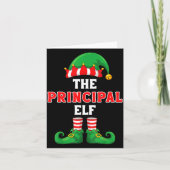 The Principal Elf Christmas For Principal School P カード (正面)