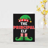 The Principal Elf Christmas For Principal School P カード (黄色い花)