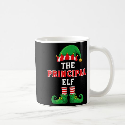 The Principal Elf Christmas For Principal School P コーヒーマグカップ (右)