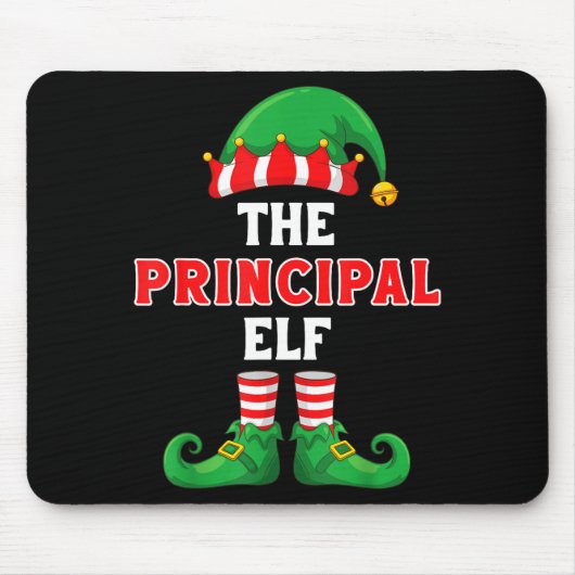 The Principal Elf Christmas For Principal School P マウスパッド (正面)