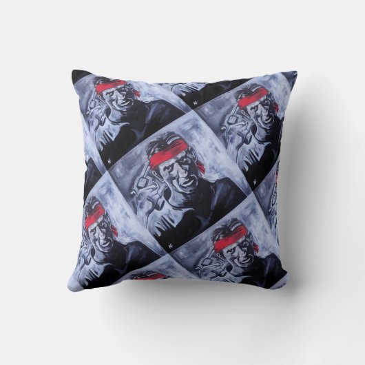 The Prisoner Painting by Alfred Fox クッション (裏面)