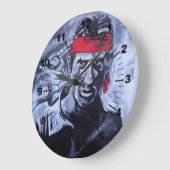 The Prisoner Painting by Alfred Fox ラージ壁時計 (傾斜)