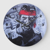 The Prisoner Painting by Alfred Fox ラージ壁時計 (正面)