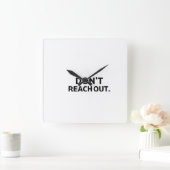 The Private Timekeeper | Don't Reach Out Wall  スクエア壁時計 (ホーム)