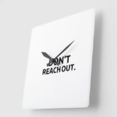 The Private Timekeeper | Don't Reach Out Wall  スクエア壁時計 (傾斜)