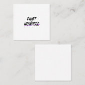 The Professional | Pivot to Nowhere Business Cards スクエア名刺 (正面/裏面)