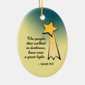 The Prophet Isaiah in Stained Glass セラミックオーナメント (裏面)