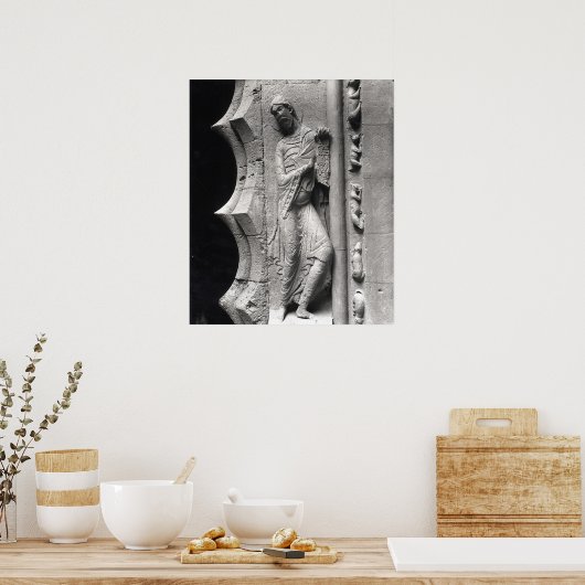 The prophet Isaiah unrolling a phylactery ポスター (キッチン)