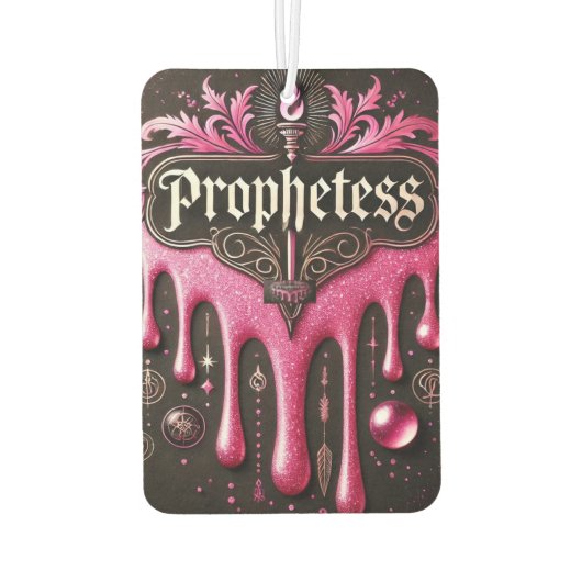 「The Prophetess」カーフレッシュナー：プールで息を吸う カーエアーフレッシュナー (裏面)