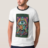 The Psionicist Guild 1 Ringer T-Shirt Tシャツ (正面)