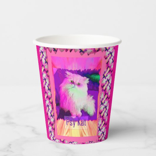 The PSY Kat / The Psychic Cat (by ACCI) Paper cup 紙コップ (正面)