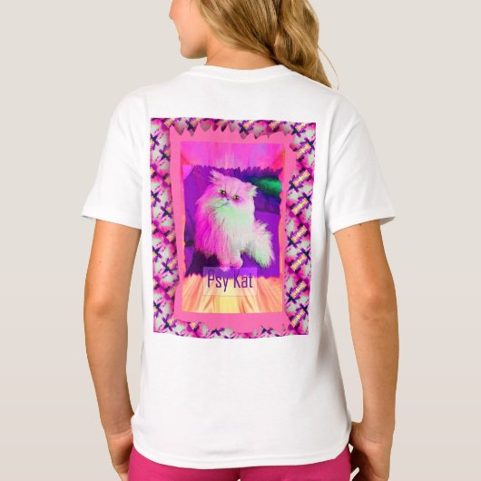 The PSY Kat / The Psychic Cat (by ACCI) Paper cup Tシャツ (裏面)