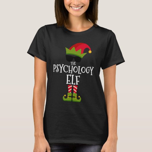 The Psychology Elf Matching Family Group Christmas Tシャツ (正面)