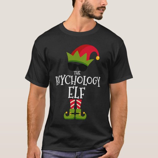 The Psychology Elf Matching Family Group Christmas Tシャツ (正面)