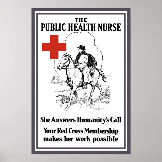 The Public Health Nurse -- Red Cross ポスター (正面)