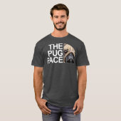 The Pug Face Dog Funny Pug Tシャツ (正面フル)