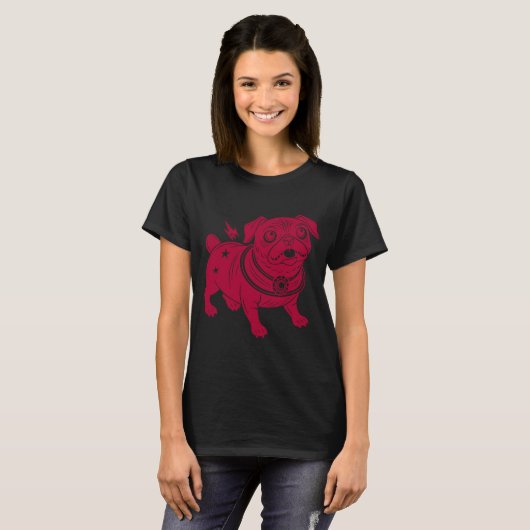 The Pug from the Nebula Tシャツ (正面フル)