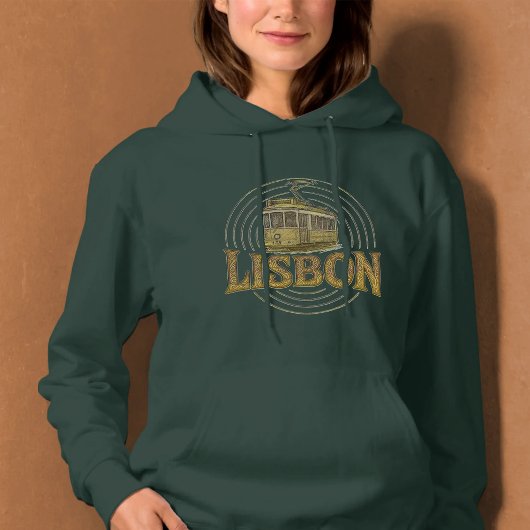 The Pulse of Lisbon Womens Basic Hooded Sweatshirt パーカ