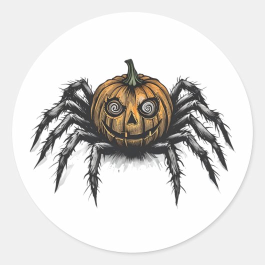 The Pumpkin-Headed Crawler ラウンドシール (正面)
