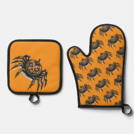 The Pumpkin-Headed Crawler 鍋つかみ&鍋敷きセット