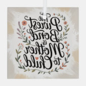 The Purest Bond Is Mother To Child ガラスオーナメント (裏面)